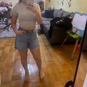 Abercrombie & Fitch Blue Denim Shorts